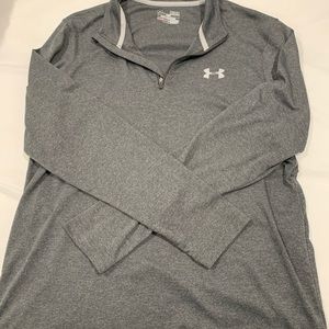 Gray under armour pull over
